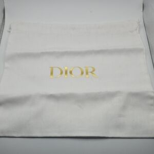 Dior White Pouch with Gold Logo